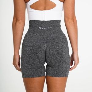 🆕 Black Speckled Scrunch Seamless Shorts